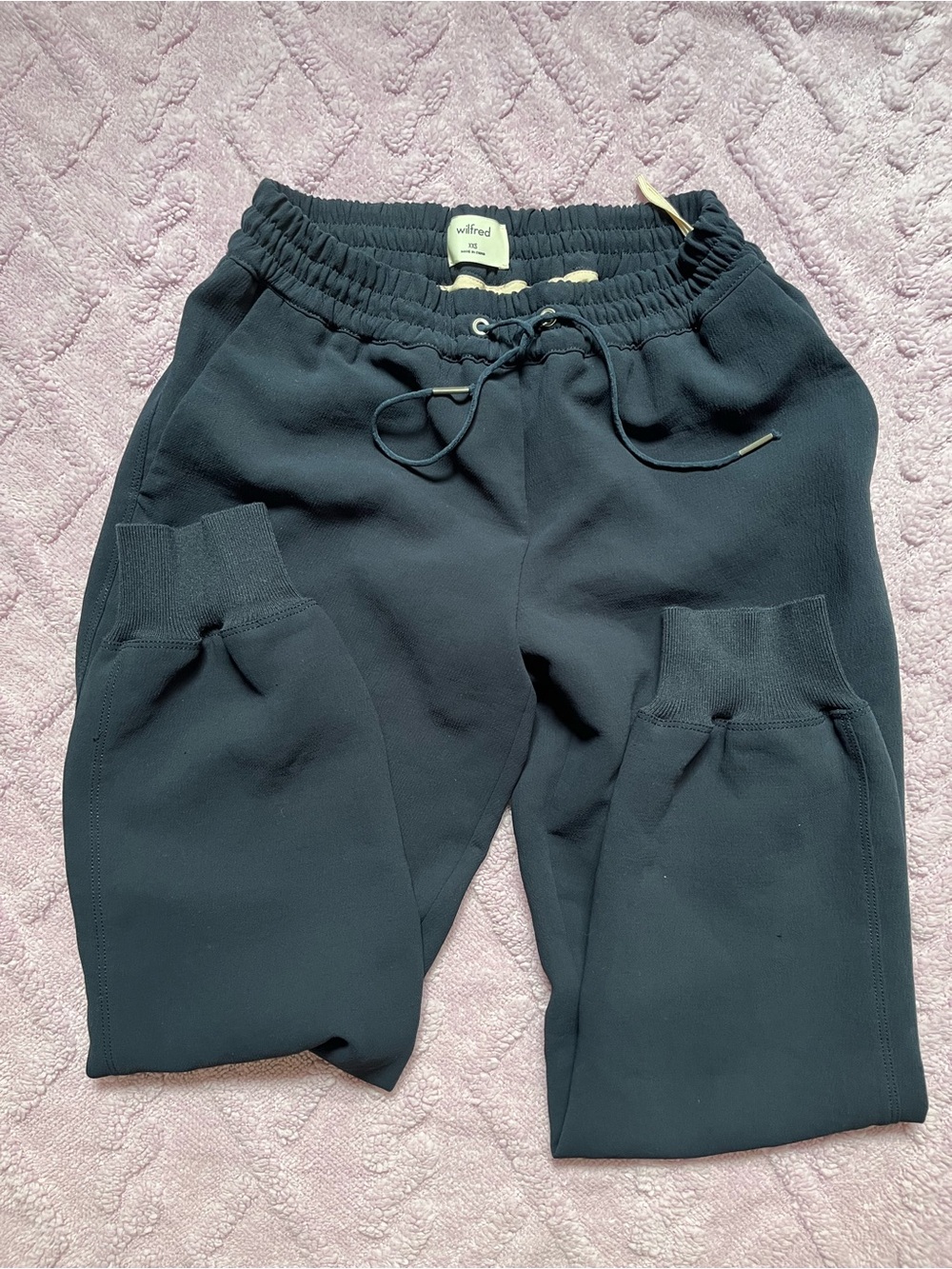 Aritzia Wilfred Black Jogger Sweatpants